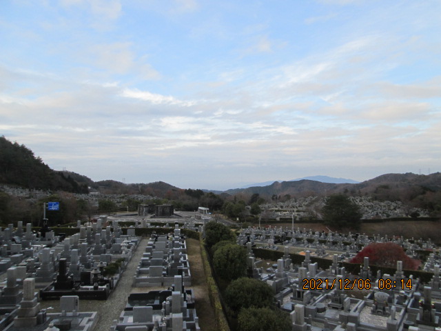 11区7番墓所から（南西向）風景