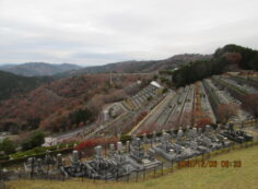 7区3番墓所上段駐車場から風景