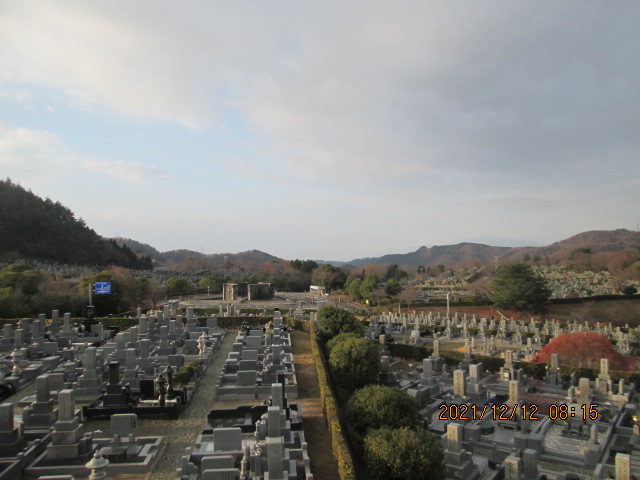 11区7番墓所から（南西向き）風景