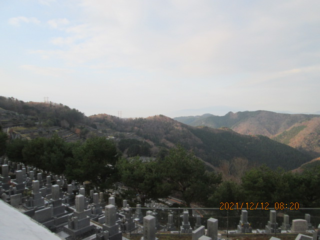 8区4/5番枝道から（南西方向）風景