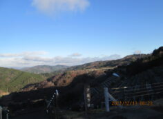 7区3番墓所上段駐車場からの風景