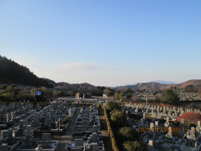 11区7番墓所から（南西向き）風景
