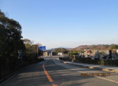 バス通りモニュメント方向風景