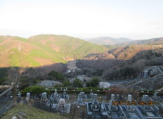 7区3番墓所上段駐車場からの風景②
