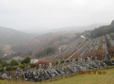 7区3番墓所上段駐車場から