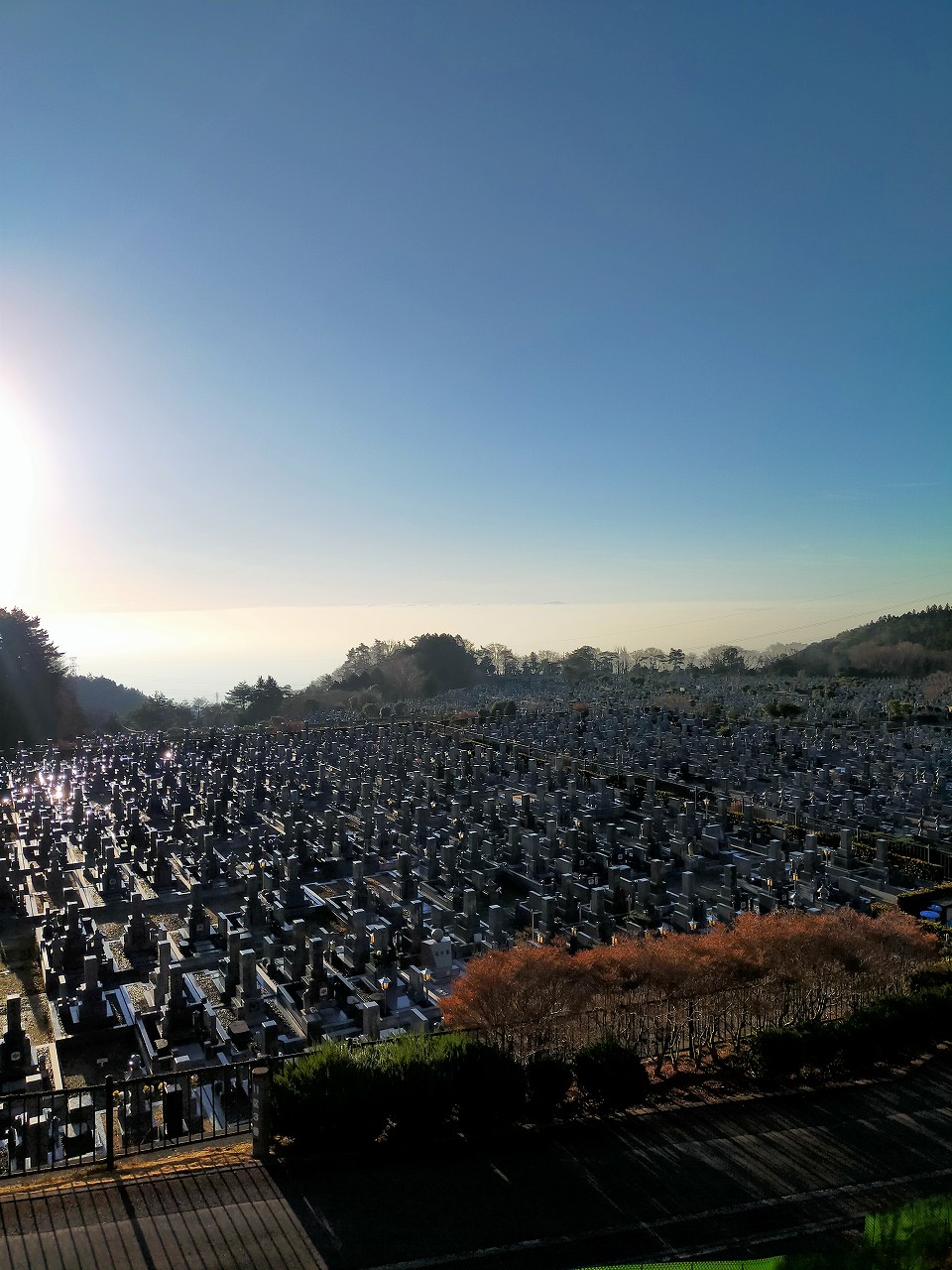 11区1番墓所から（南西方向）