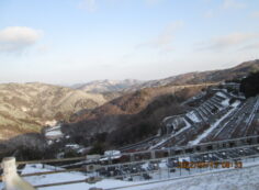 7区3番墓所上段駐車場からの風景