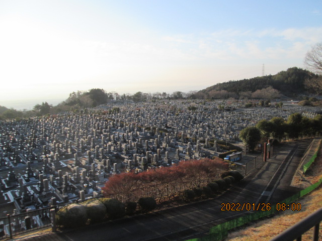 11区1番墓所から（南向き）風景