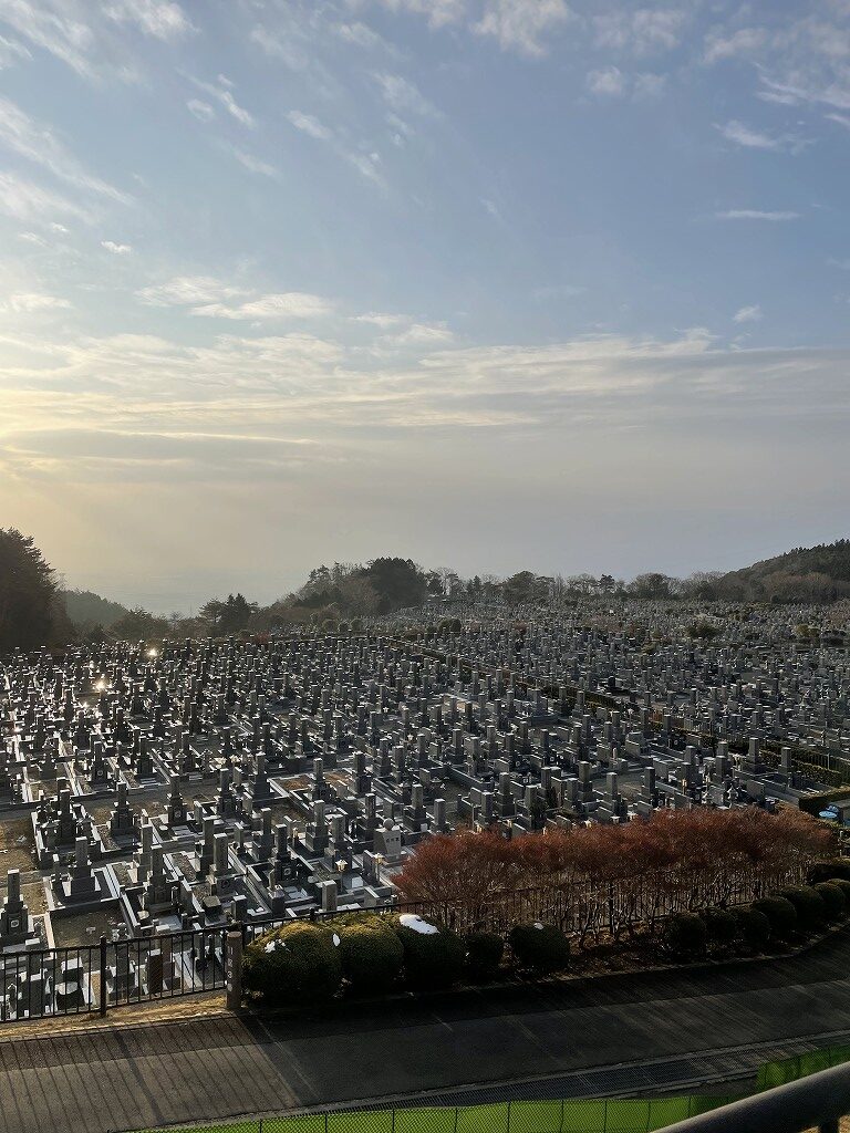 11区1番墓所から（南向き）風景