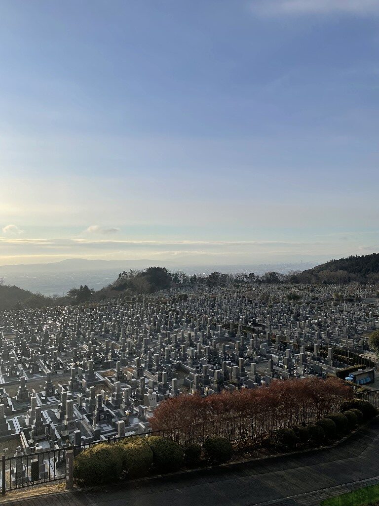 11区1番墓所から（南向き）風景