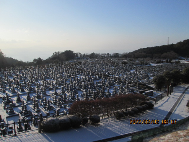 11区1番墓所から（南向き）風景