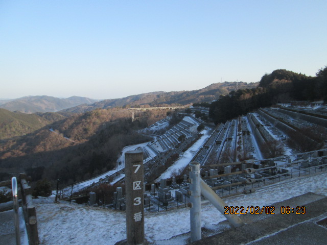 7区3番上段駐車場から風景