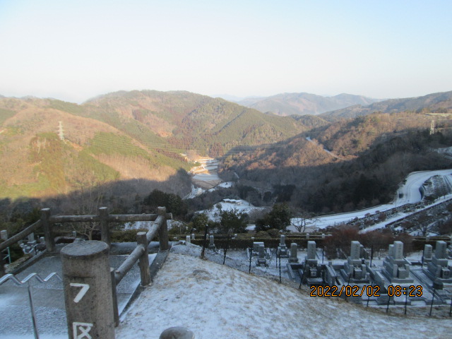 7区3番上段駐車場から風景