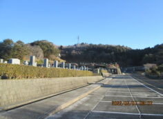 バス通り（北東方向）北口バス停風景