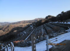 7区3番墓所上段駐車場からの風景