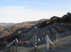 7区3番墓所上段駐車場からの風景