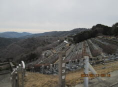 7区3番墓所上段駐車場からの風景