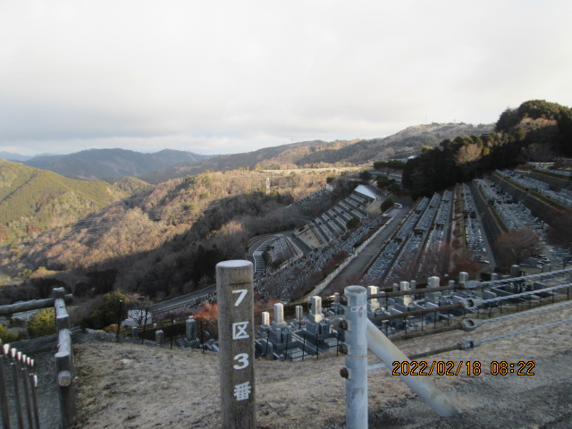 7区3番上段駐車場からの風景