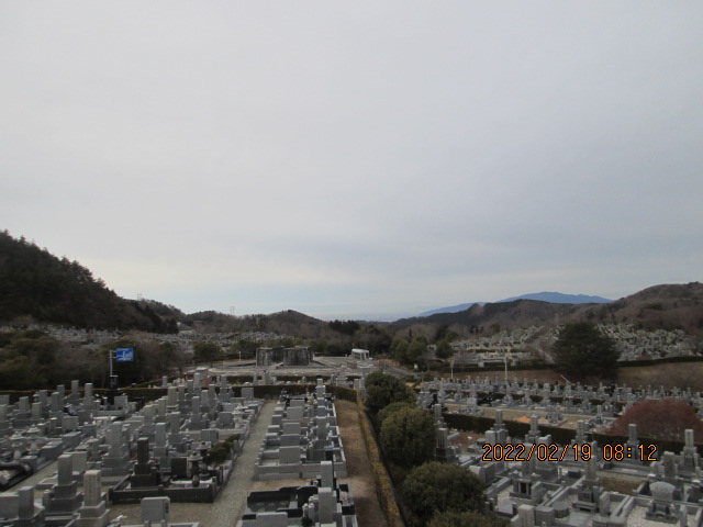 11区7番墓所から（南西向）風景