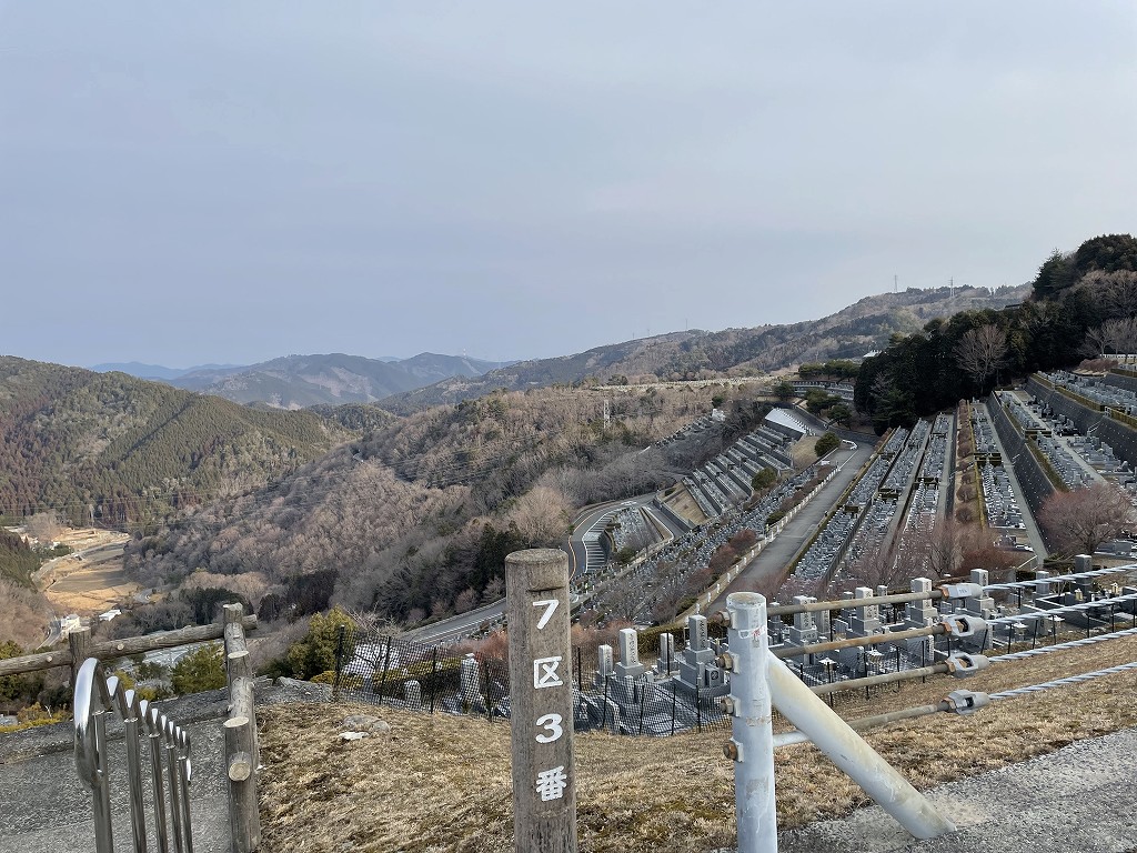 7区3番上段駐車場からの風景