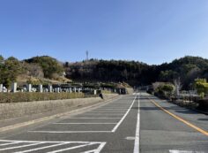 バス通り（北東向き）北口バス停方向