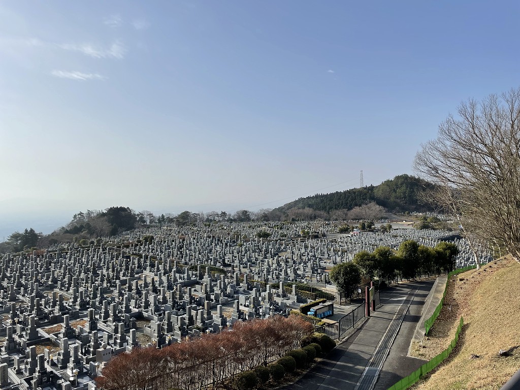 11区1番墓所から（南方向）風景