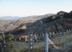 7区3番墓所上段駐車場からの風景