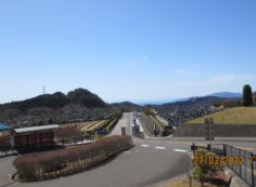 霊園北入り口からの風景