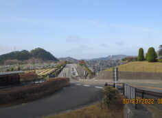 霊園北入り口からの風景