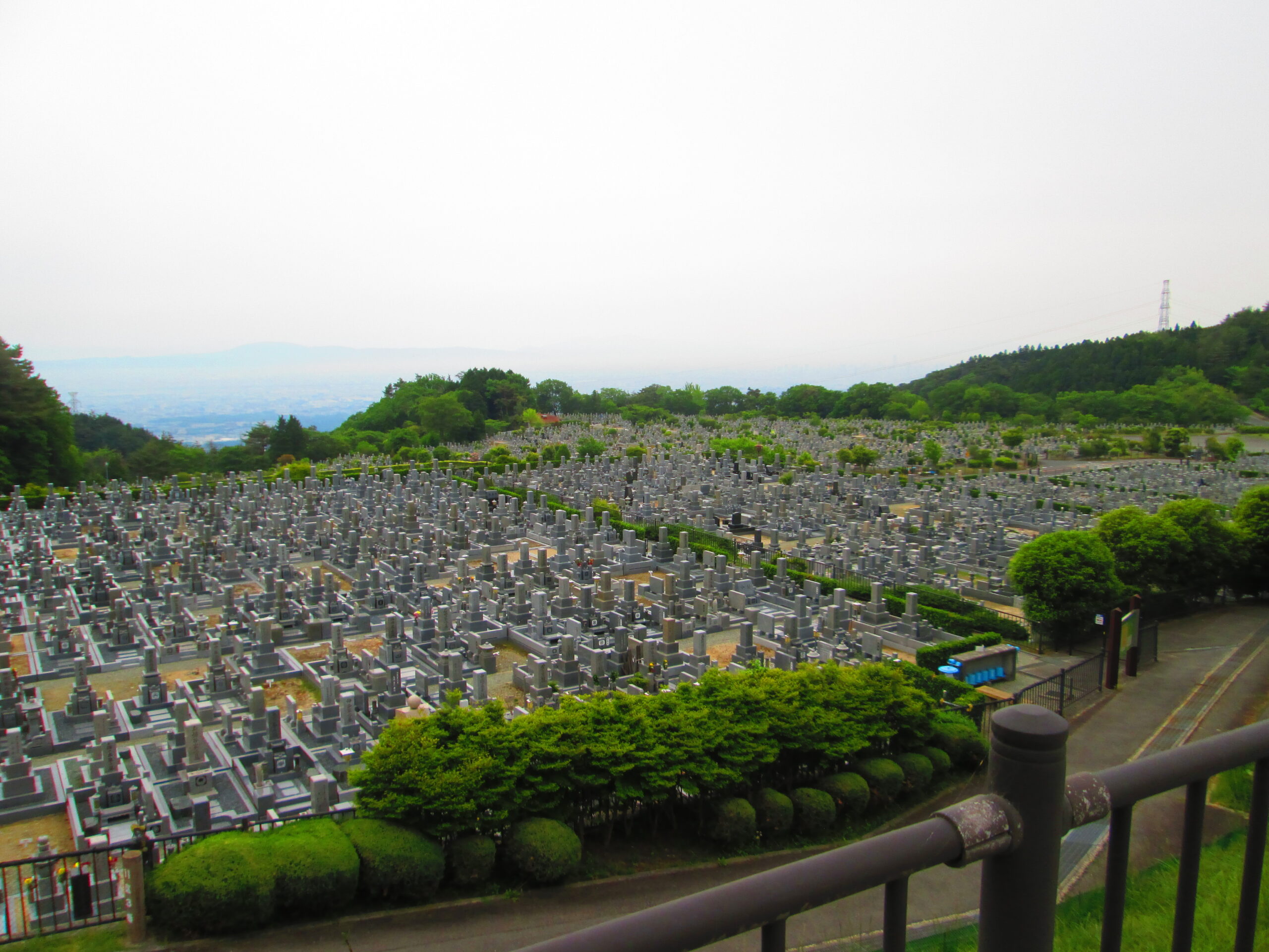 11区1番墓所から（南向き）風景