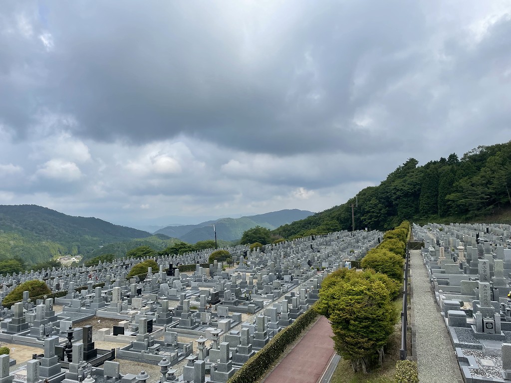 11区7番墓所から（北向き）風景