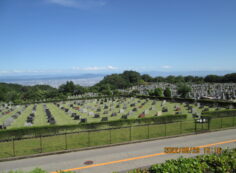 11区4番墓所から望む大阪平野風景