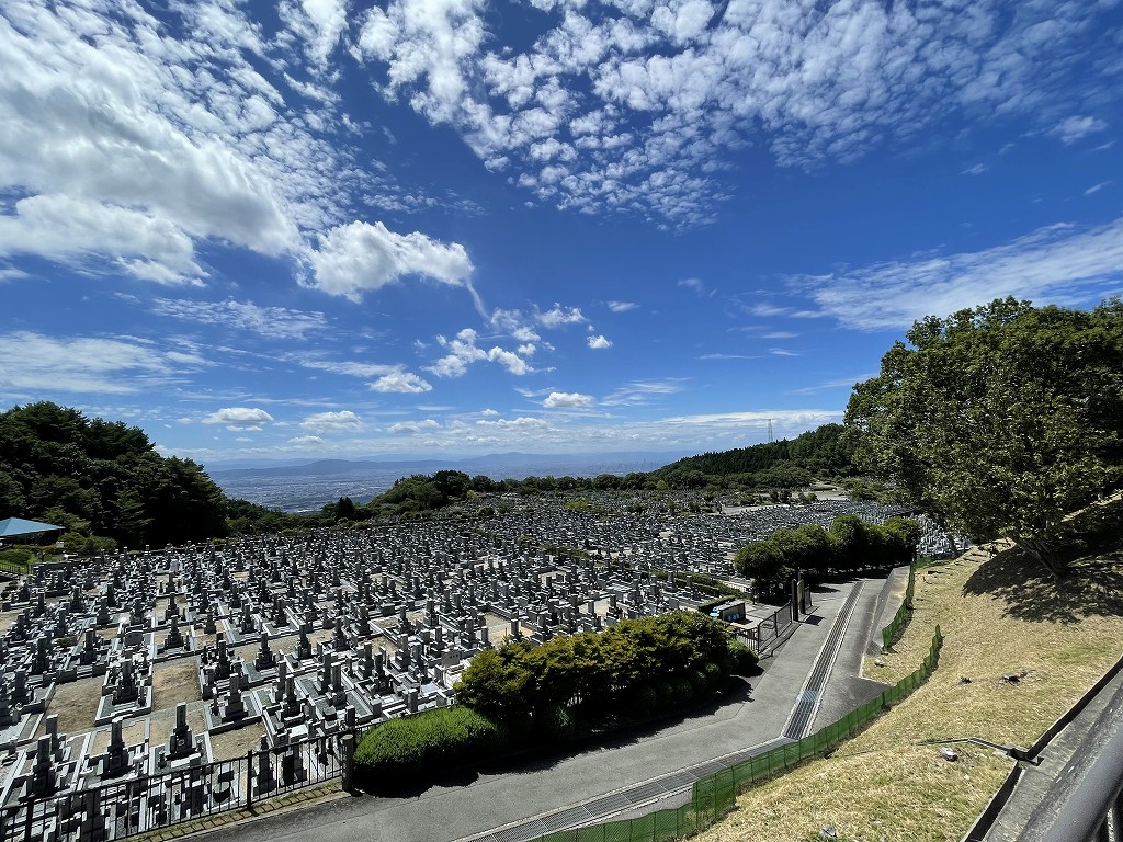 11区1番墓所から（南方向）風景