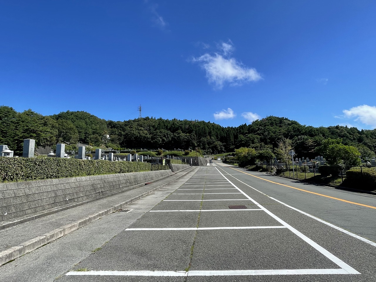 バス通り（北東向き）北口バス停方向