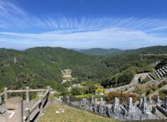 7区3番墓所上段駐車場からの風景