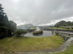 霊園北入り口から風景　