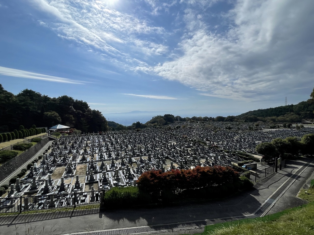 11区1番墓所から（南向き）風景