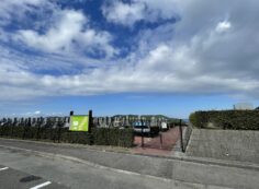 バス通り（西向き）11区7番墓所入口