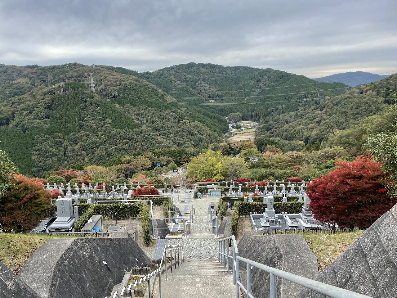 5区3番墓所上段からの風景