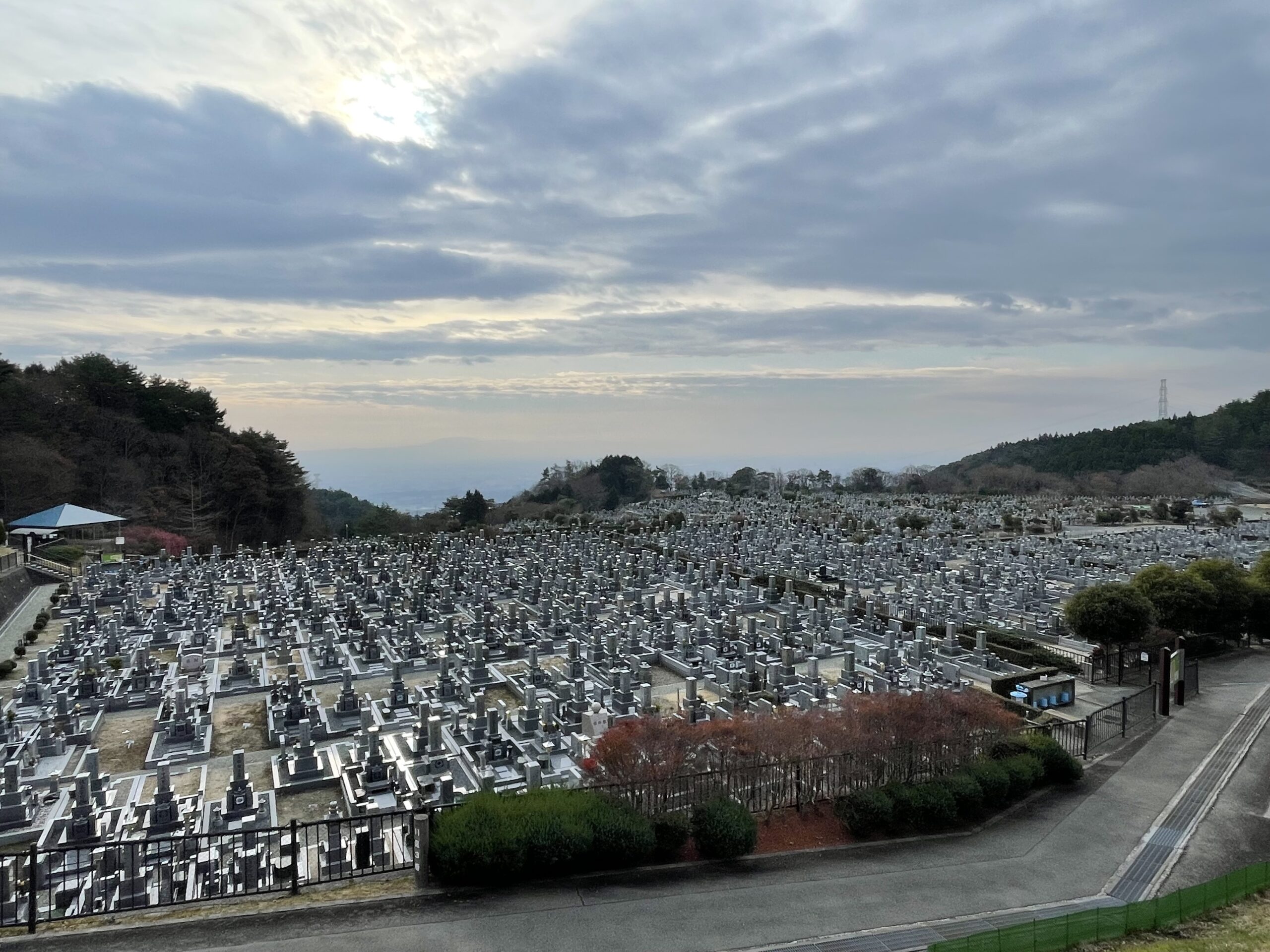 11区1番墓所から（南向き）風景