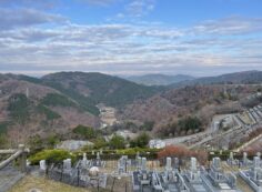 7区3番墓所上段駐車場からの風景②