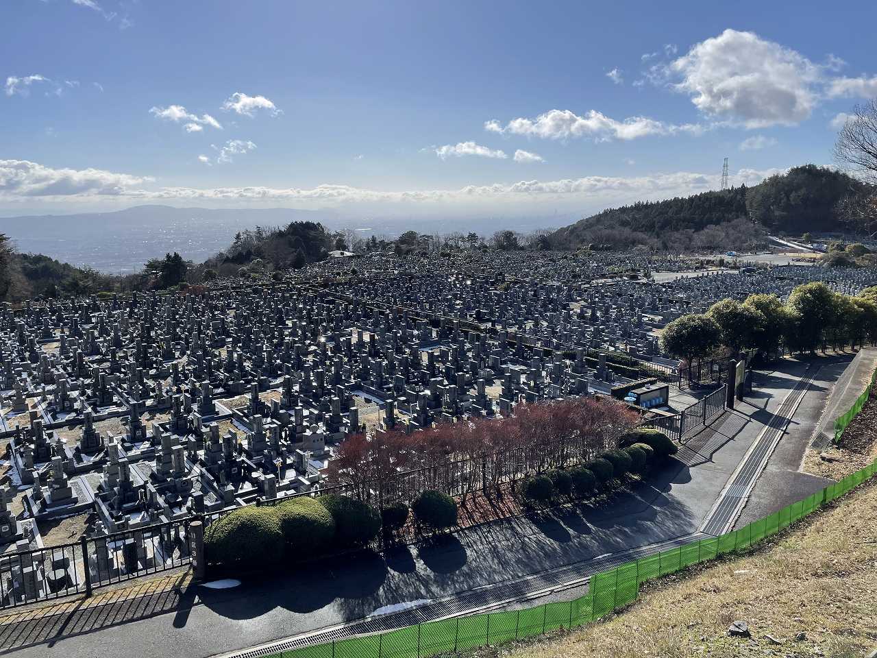 11区1番墓所から（南）風景