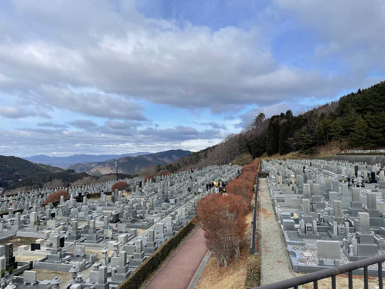 11区7番墓所から（北向）風景