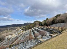 7区3番墓所上段駐車場からの風景