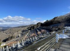 7区3番墓所上段駐車場からの風景①