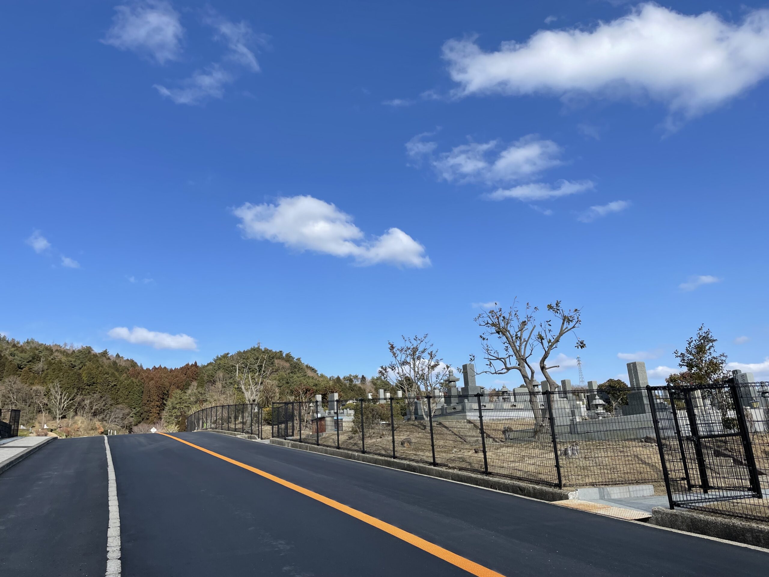 バス通り・北東風景