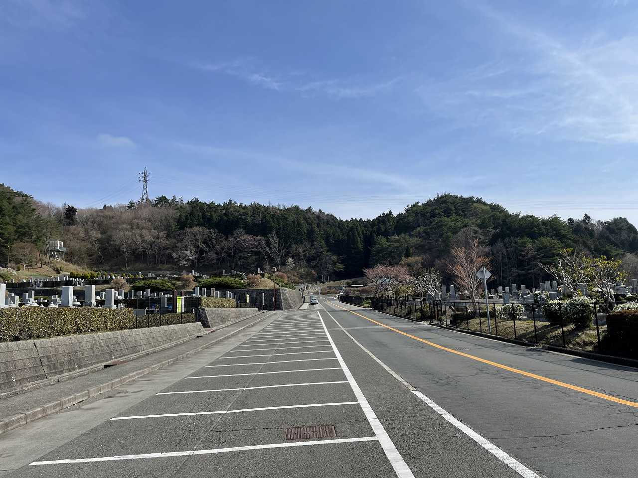 バス通り（北東向き）北口方向