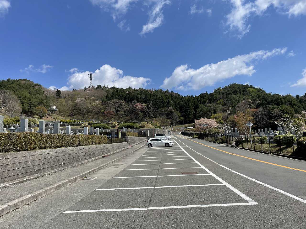 バス通り（北東方向）北口風景