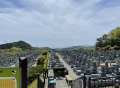 11区2番芝生墓所から園内南西風景