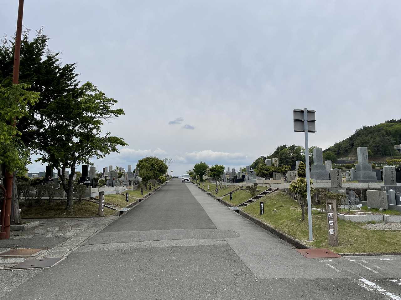 1区8番駐車場から北東風景